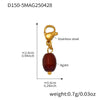 Stainless Steel Devil's Eye With Zircon And Natural Stone Multiaccessories Pendant Necklace And Bracelet Set For Women