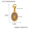 Stainless Steel Devil's Eye With Zircon And Natural Stone Multiaccessories Pendant Necklace And Bracelet Set For Women