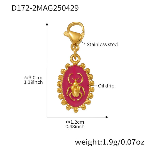 Stainless Steel Devil's Eye With Zircon And Natural Stone Multiaccessories Pendant Necklace And Bracelet Set For Women