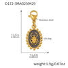 Stainless Steel Devil's Eye With Zircon And Natural Stone Multiaccessories Pendant Necklace And Bracelet Set For Women