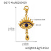 Stainless Steel Devil's Eye With Zircon And Natural Stone Multiaccessories Pendant Necklace And Bracelet Set For Women