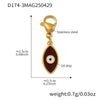 Stainless Steel Devil's Eye With Zircon And Natural Stone Multiaccessories Pendant Necklace And Bracelet Set For Women