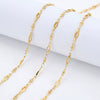Stainless Steel Diamond Bead Chain Jewelry Accessories Electroplated Geometric Style
