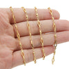 Stainless Steel Diamond Bead Chain Jewelry Accessories Electroplated Geometric Style