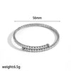 Stainless Steel Diamondencrusted Geometric Women's Bracelets