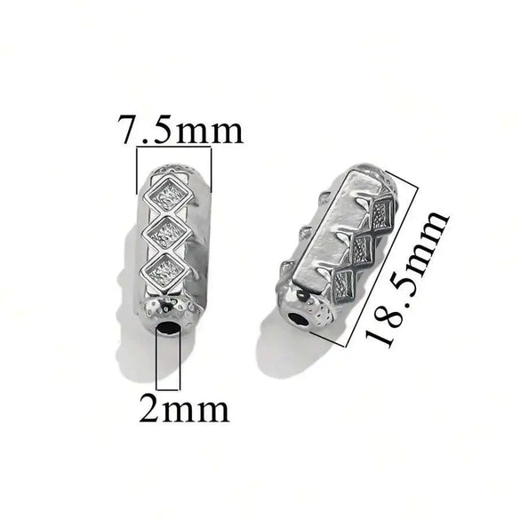 Stainless Steel Diecasting Round Bead Jewelry With Dragon Pattern And Electroplating Treatment