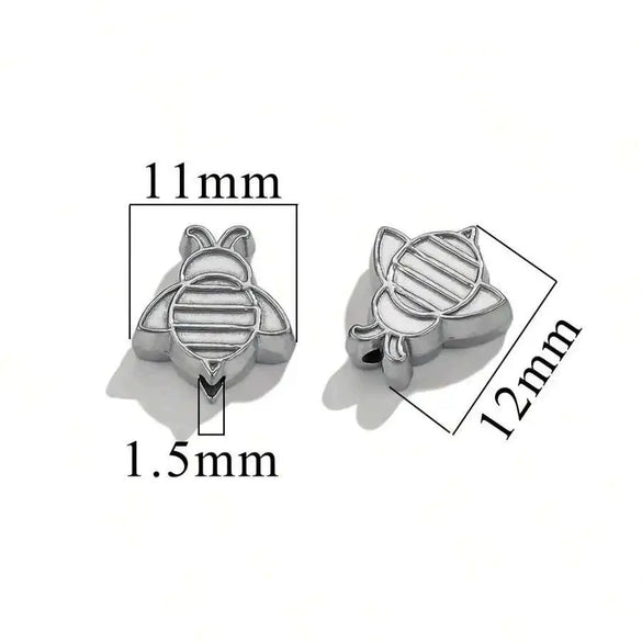 Stainless Steel Diecasting Round Bead Jewelry With Dragon Pattern And Electroplating Treatment
