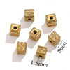 Stainless Steel Diecasting Round Bead Jewelry With Dragon Pattern And Electroplating Treatment