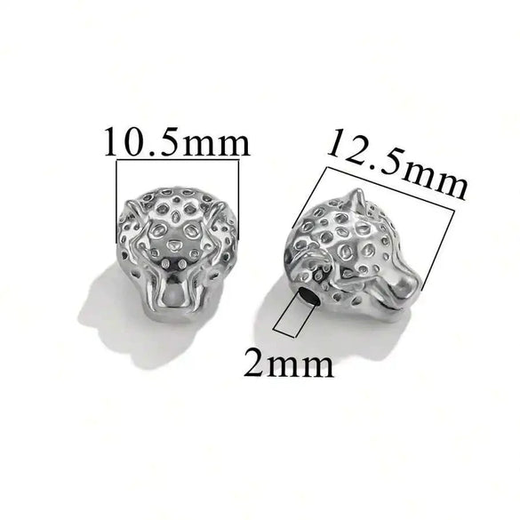 Stainless Steel Diecasting Round Bead Jewelry With Dragon Pattern And Electroplating Treatment