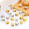 Stainless Steel Digital Square Loose Beads Vacuum Electroplated Jewelry Beading Material