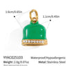 Stainless Steel Diy Fruit Pendant With Electroplating For Fashion Matching Strawberry Watermelon Banana Grape Design