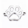 Stainless Steel Dog Claw Cat Claw Letter Love Jewelry Accessories Electroplated Bracelet Necklace