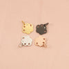 Stainless Steel Dog Claw Cat Claw Pendant Hanging Ring Pet Jewelry Accessories With Electroplating And Minimalist Animal Style