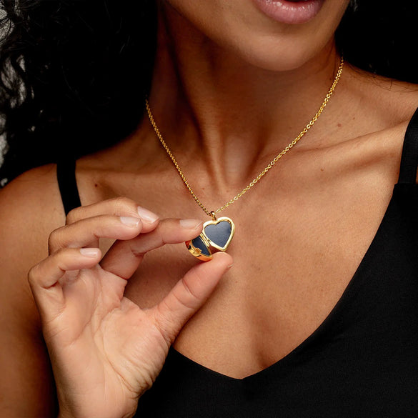 Stainless Steel Dopamine Necklace Geometric Heart Square Round Electroplating For Women