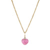Stainless Steel Dopamine Necklace With Geometric Drop Shape Strawberry Ice Cream Shell Love And Small Fish Pendant Electroplating Design