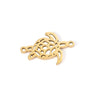 Stainless Steel Double Hanging Cut Out Turtle Pendant Jewelry Accessories Fine Polishing