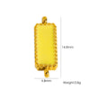 Stainless Steel Double Hanging Enamel Long Strip Geometric Oil Dropping Bracelet Pendant Jewelry Accessories