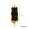Stainless Steel Double Hanging Enamel Long Strip Geometric Oil Dropping Bracelet Pendant Jewelry Accessories