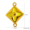 Stainless Steel Double Hanging Pendant Bracelet Necklace Accessories With Geometric Style And Oil Dropping Diamond Electroplating Treatment