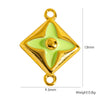 Stainless Steel Double Hanging Pendant Bracelet Necklace Accessories With Geometric Style And Oil Dropping Diamond Electroplating Treatment