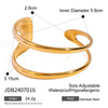 Stainless Steel Double Layer Hollow Women's Ins Geometric Style Electroplated Bracelet