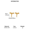 Stainless Steel Dragon Stud Earrings And Bracelet Jewelry Set With Electroplated Animal Design For Women