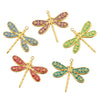 Stainless Steel Dragonfly Dripping Oil Electroplated Pendant Jewelry Accessories