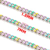 Stainless Steel Dripping Oil Doublesided Grinding Trendy Jewelry Chain For Men And Women Handmade
