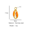 Stainless Steel Dripping Oil Goldplated Conch Shell Starfish Diy Jewelry Accessories Bracelet Earrings Pendant Handmade Small Pendant