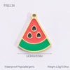 Stainless Steel Dripping Oil Pastoral Style Fruit Food Jewelry Accessories Bracelet Necklace Pendant