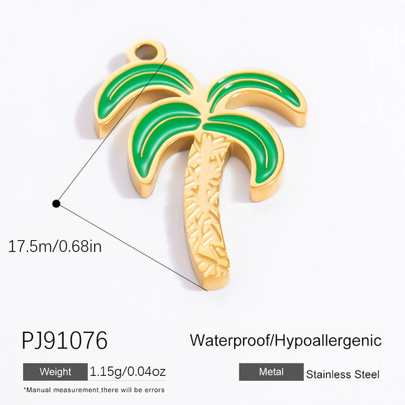Stainless Steel Dripping Oil Pastoral Style Fruit Food Jewelry Accessories Bracelet Necklace Pendant
