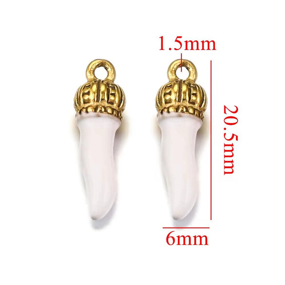 Stainless Steel Dripping Oil Three Dimensional Pepper Pendant Jewelry Earrings Luggage Pendant Diy Handmade