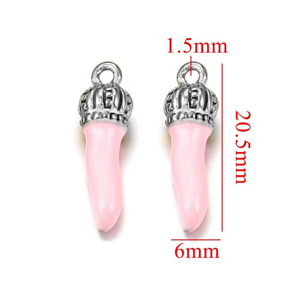 Stainless Steel Dripping Oil Three Dimensional Pepper Pendant Jewelry Earrings Luggage Pendant Diy Handmade