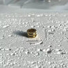 Stainless Steel Drop And Star Shape Zirconium Birthstone Pendant Necklace With Vacuum Electroplated 18K Gold Color
