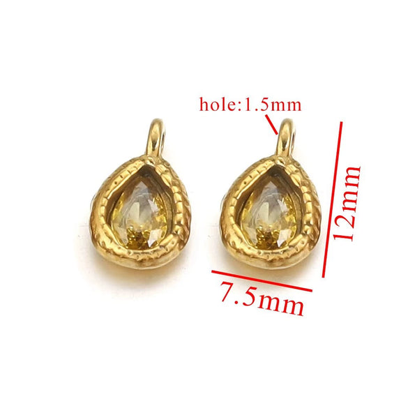 Stainless Steel Drop Pendant Necklace Fashion Diy Jewelry Accessories With Polishing Process