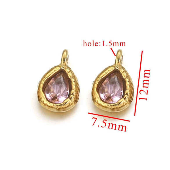 Stainless Steel Drop Pendant Necklace Fashion Diy Jewelry Accessories With Polishing Process