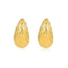 Stainless Steel Drop Shape Electroplated Women's Earrings Simple Elegant Cold Style Fashion Design