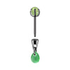 Stainless Steel Drop Shape Pendant Piercing Jewelry Electroplated Fashion Unisex