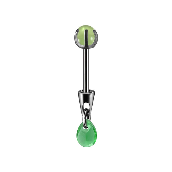Stainless Steel Drop Shape Pendant Piercing Jewelry Electroplated Fashion Unisex