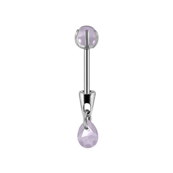 Stainless Steel Drop Shape Pendant Piercing Jewelry Electroplated Fashion Unisex