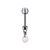 Stainless Steel Drop Shape Pendant Piercing Jewelry Electroplated Fashion Unisex