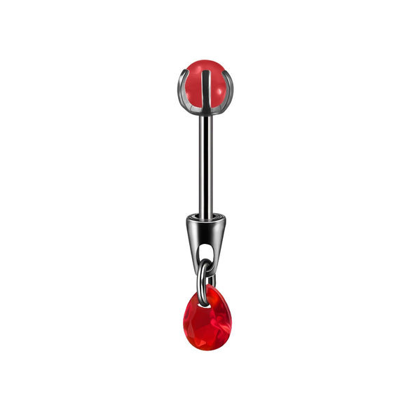 Stainless Steel Drop Shape Pendant Piercing Jewelry Electroplated Fashion Unisex
