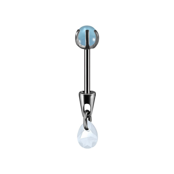 Stainless Steel Drop Shape Pendant Piercing Jewelry Electroplated Fashion Unisex