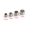 Stainless Steel Drum Bead Handmade Jewelry Accessories With Vacuum Plated And 18K Gold Plating Process