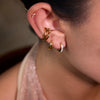 Stainless Steel Ear Clips Nonpierced Geometric Electroplated Jewelry For Women