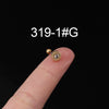 Stainless Steel Ear Nail Jewelry With Animals Zodiac Pattern Electroplated