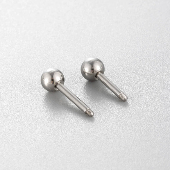 Stainless Steel Ear Puncture Accessories With Geometric Shape And Coarsefine Teeth Conversion Rod