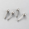 Stainless Steel Ear Puncture Accessories With Geometric Shape And Coarsefine Teeth Conversion Rod