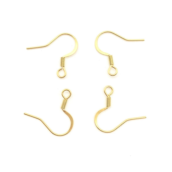 Stainless Steel Ear Studs And Ear Hook Earrings Accessories Electroplated For Diy Jewelry