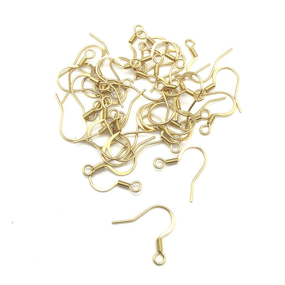 Stainless Steel Ear Studs And Ear Hook Earrings Accessories Electroplated For Diy Jewelry